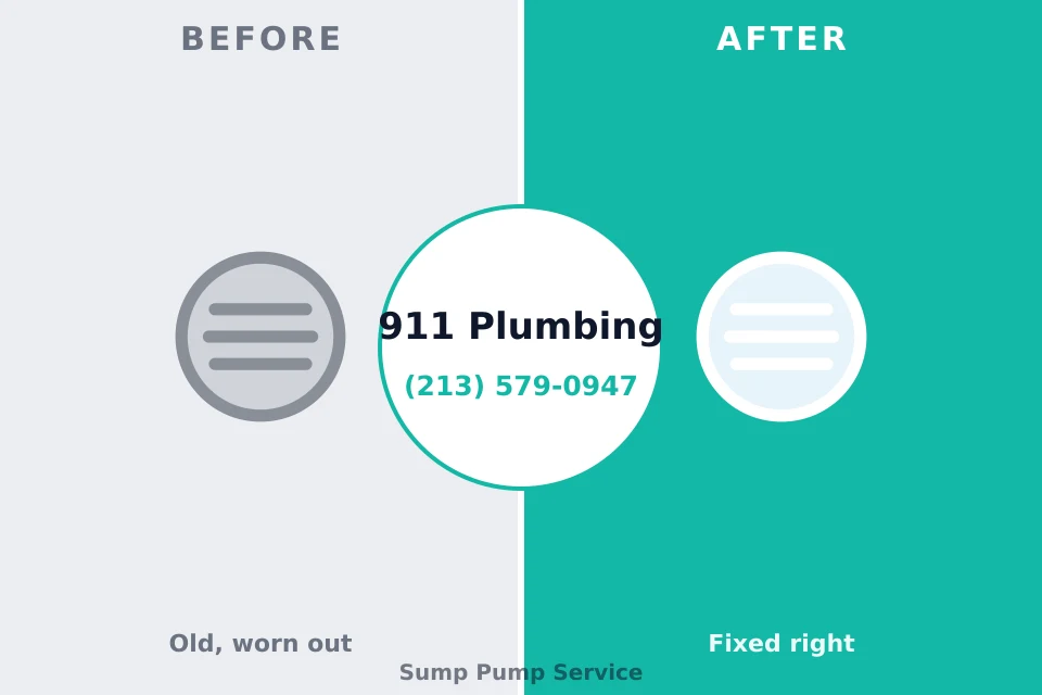 Before and after: plumbing company North Potomac, MD